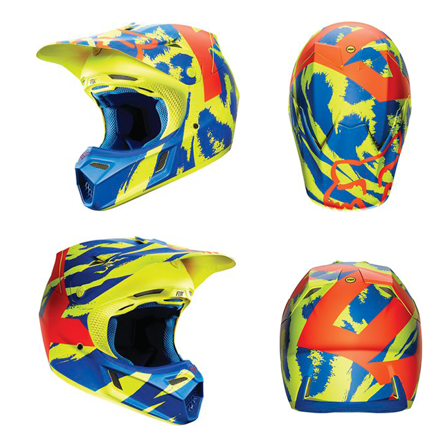 FOX V3 HELMET MARZ YELLOW